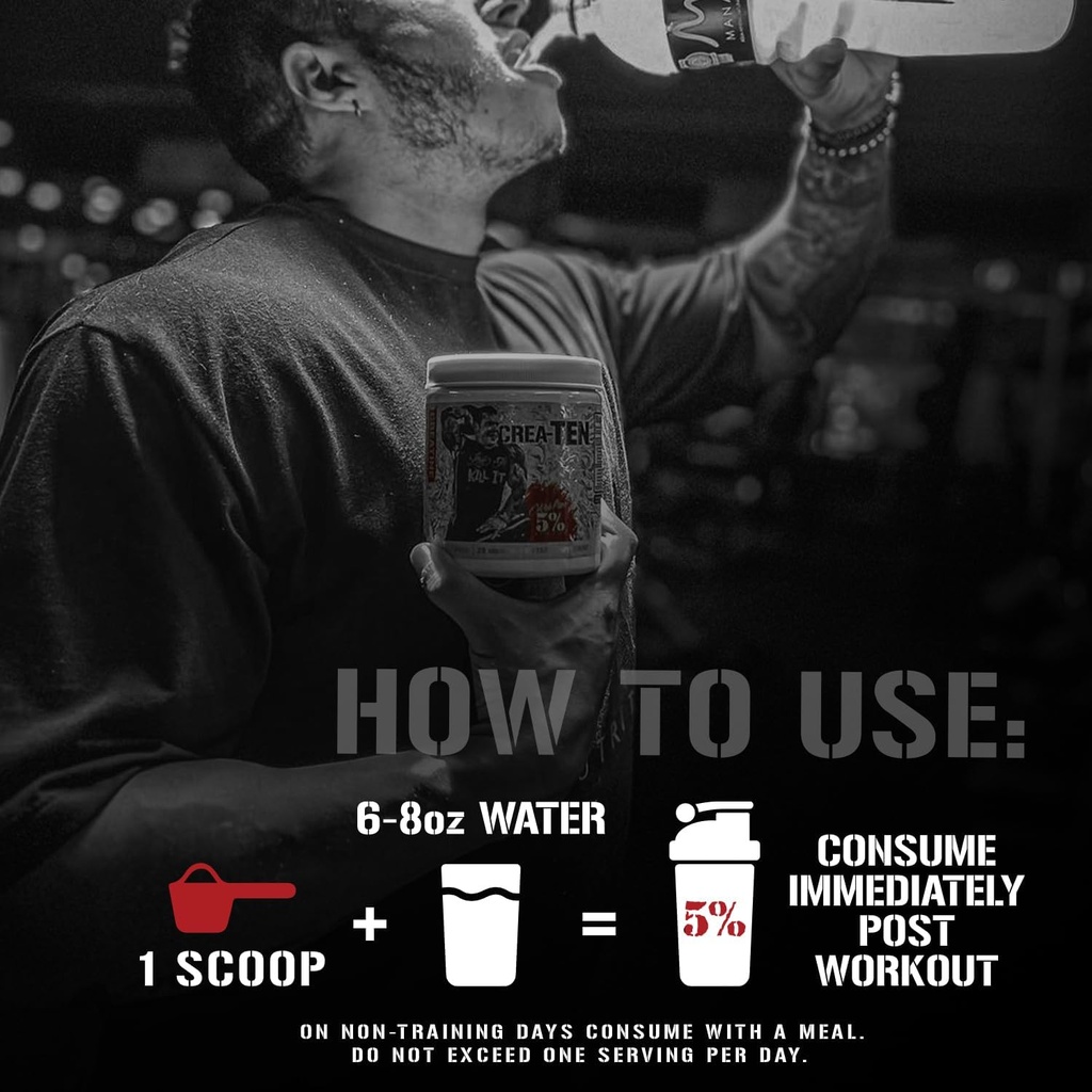 5% Nutrition CreaTEN Creatine Complex + Accelerators | Flavored Creatine Powder for Muscle Gain | Max Power, Strength, Endurance, & Recovery (Blueberry Lemonade) 5