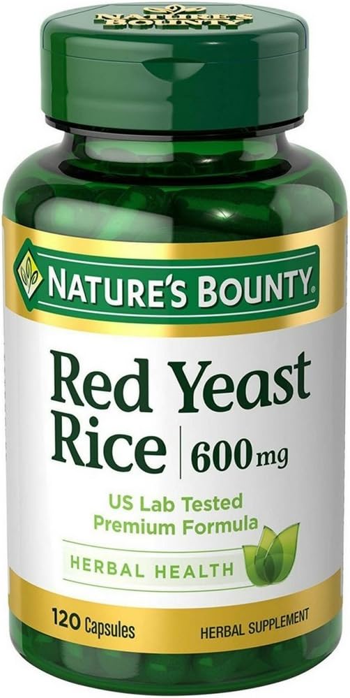 Nature's Bounty Red Yeast Rice 600mg 120 Capsules (Pack of 2) 2