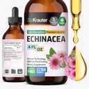 BIO KRAUTER Echinacea Drops - Natural Immune Support - Echinacea Tincture Supplement - Vegan, Alcohol & Sugar Free Drops - 4 Fl.Oz. 2