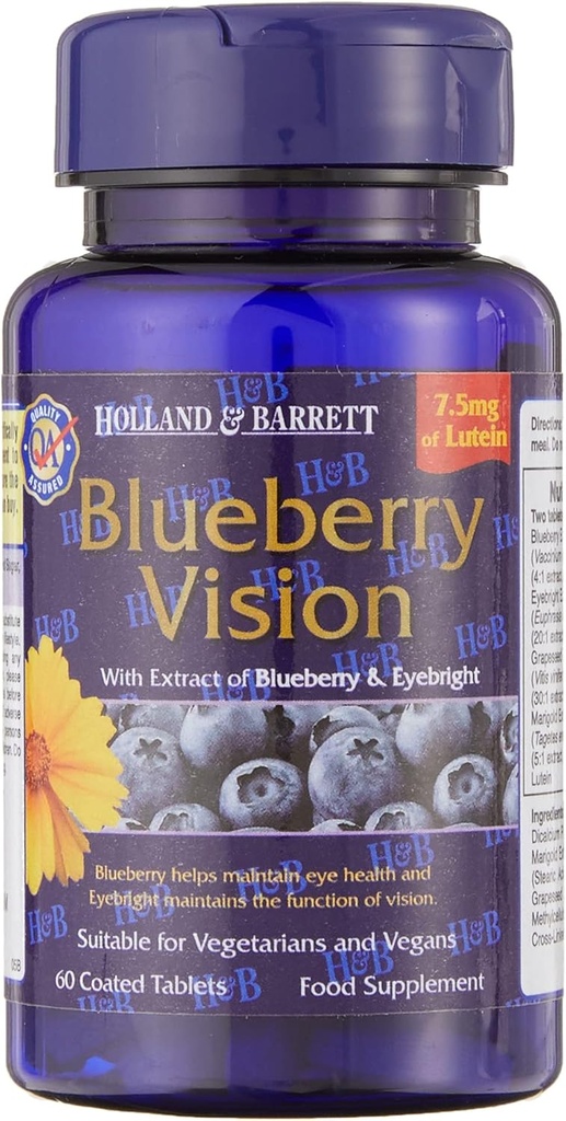 Holland & Barrett Blueberry Vision 60 Capsules 2
