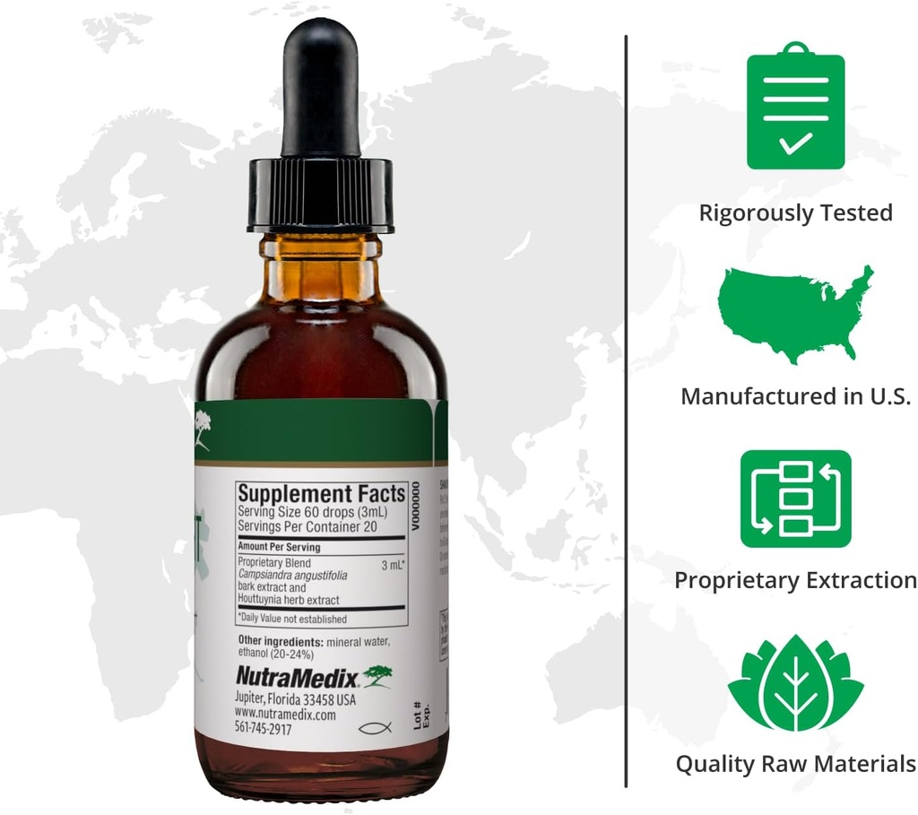 NutraMedix Nutra-BRT - Immune Support Supplement + Herbal Extract - Huacapurana Bark + Houttuynia Leaf Herbal Supplements for Immune Defense - (4 oz) 3