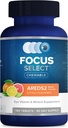Focus Select AREDS2 Based Chewable Eye Vitamin-Mineral Supplement - AREDS2 Based Supplement for Eyes (180 ct. 90 Day Supply) Citrus Flavored AREDS2 Based Eye Chewable - AREDS2 Low Zinc Formula 2