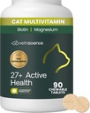 VetriScience 27+ Active Health Chews, Nu Cat Daily Multivitamin for Cats and Kittens, Balanced Vitamins, Minerals and Antioxidants, Health and Wellness Support, Fish, 30 Count 6