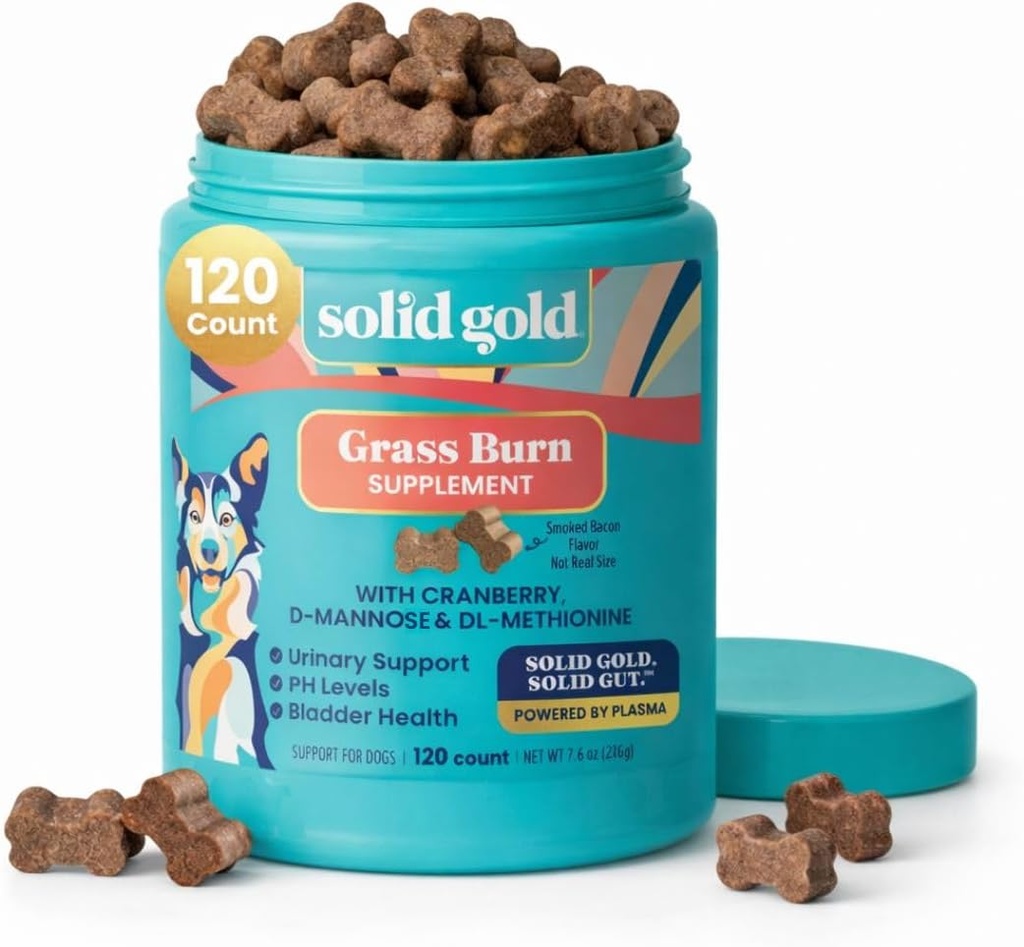 Solid Gold Cranberry Supplement for Dogs & Cats for Urinary Tract Health - Berry Balance Chews UTI + Bladder + Kidney Support for Cats and Dogs with Antioxidants 2
