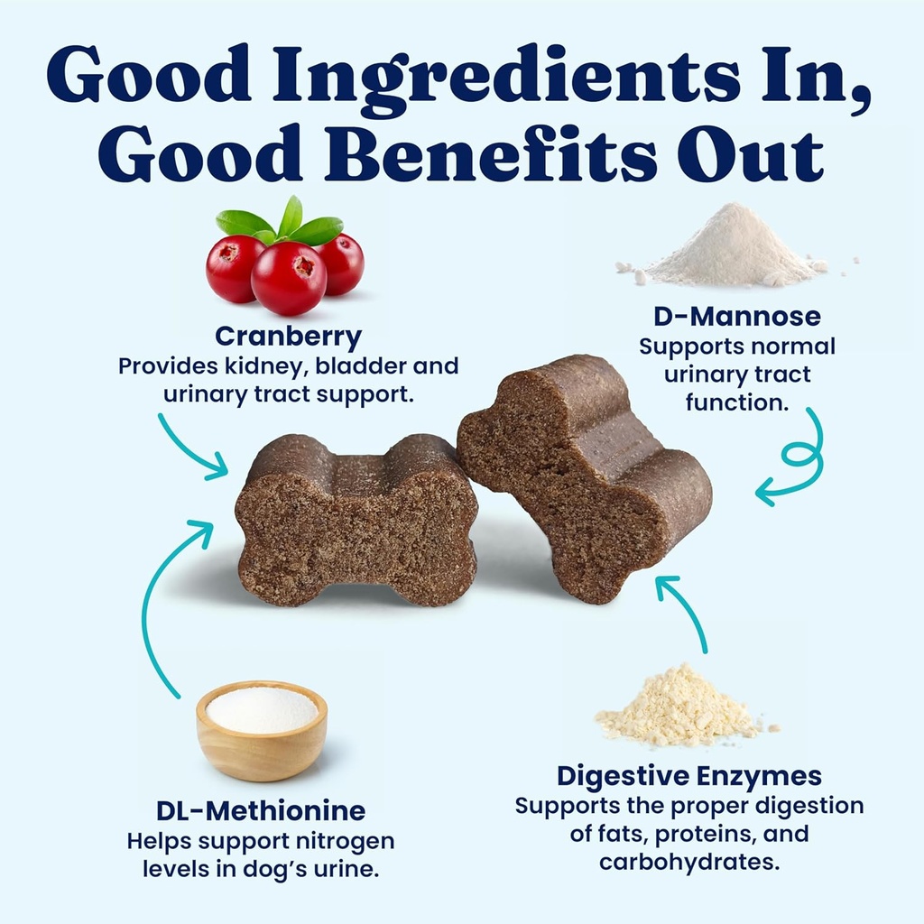 Solid Gold Cranberry Supplement for Dogs & Cats for Urinary Tract Health - Berry Balance Chews UTI + Bladder + Kidney Support for Cats and Dogs with Antioxidants 6