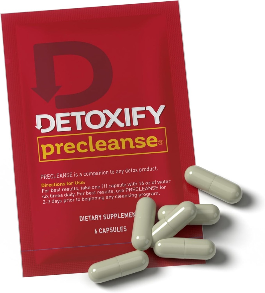 Detoxify Pre Cleanse One Day Detox Capsules with Milk Thistle and Dandelion - Total Body Cleanse for Women and Men 2