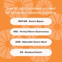 Celebrate Vitamins Iron Supplement with 60mg Iron & Vitamin C – Berry Chewables for Bariatric Patients, Gastric Bypass & Sleeve Gastrectomy Support – 30 Tablets for Post-Surgery Health Maintenance 6