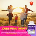 Immunity Boost Immune Support Supplement â€“ 1650mg 10 in 1 Blend with Elderberry, Vitamin C, Zinc, Echinacea & Probiotics for Immune System Defense, Support Healthy Respiratory System, 60 Capsules 6