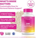 Pink Stork DIM Supplement for Women - Estrogen and Hormone Balance for Menopause, Perimenopause & PMS - DIM 200 mg Plus BioPerine for Mood Support - 60 Day Supply 3