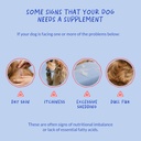 Omega 3 Fish Oil for Dogs - Skin & Coat Supplement with Cod Liver Oil, Algae, EPA & DHA Fatty Acids for Dog Shedding, Itch Relief, Hot Spots, Skin Allergy, Joint & Heart Support - 90 Soft Chews 6