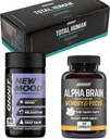 ONNIT Total Human + Alpha Brain 90ct + New Mood 60ct Stack 2