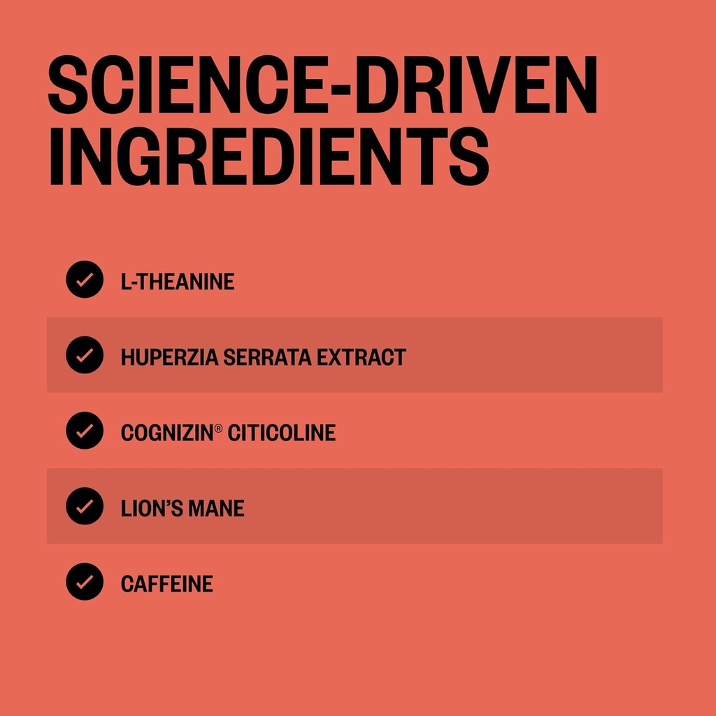 ONNIT Alpha Brain Focus Shot, Tropical Flavor, Nootropic Dietary Supplement Drink That Supports Energy, Focus, and Mood, IGEN™ Non-GMO Tested, 2.5 fl oz, 6 Count 5