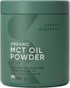 Sports Research Organic MCT Oil - Keto & Vegan MCTs C8, C10 from Coconuts - Fatty Acid Brain & Body Fuel, Non-GMO & Gluten Free - Flavorless Oil, Perfect in Coffee, Tea & Protein Shakes - 32 oz 6