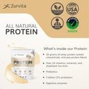 Zurvita - Vanilla Crème Protein Powder- Protein, Probiotics, No Artificial Sweeteners, 24+ Vitamins & Minerals, 140 Cal/Scoop - 26oz (20 Servings) 6