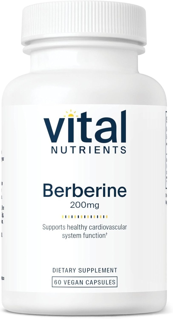 Vital Nutrients Berberine | Supports Healthy Bowel Function and Normal Triglyceride Levels | Vegan Supplement | Gluten, Dairy and Soy Free | 200 mg | 60 Capsules 2