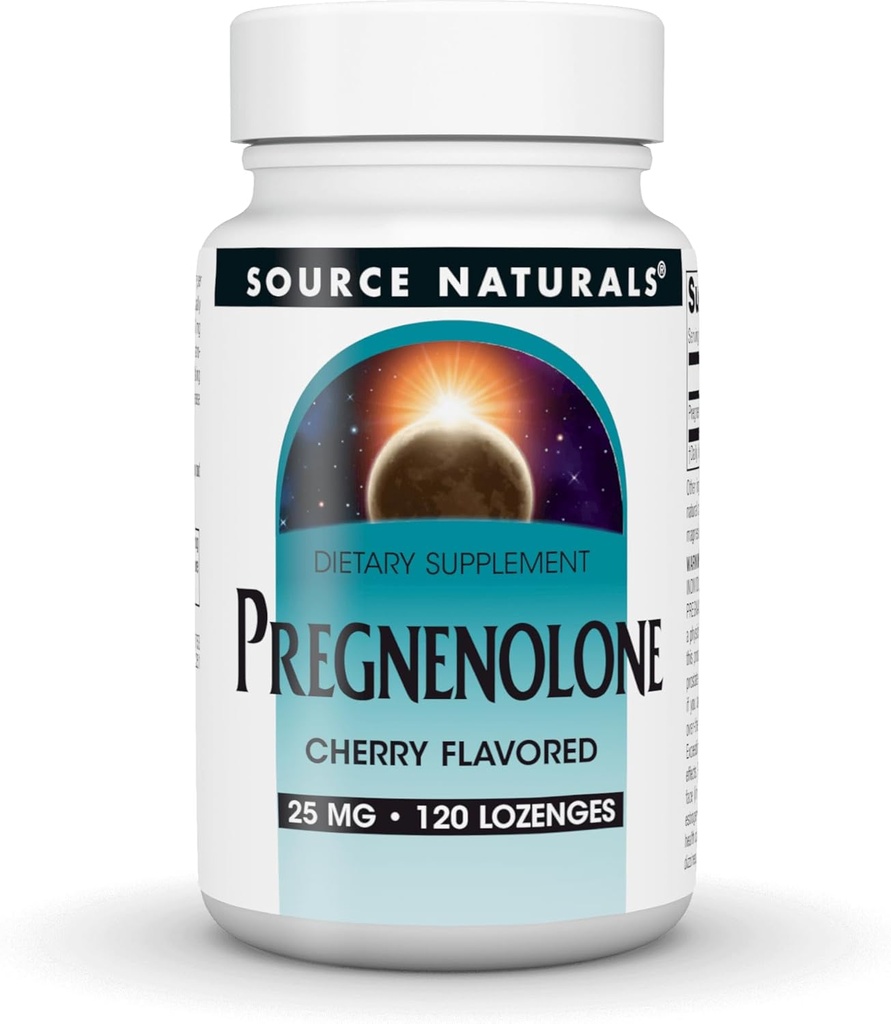 Source Naturals Pregnenolone 25mg - 120 Cherry Lozenges 2
