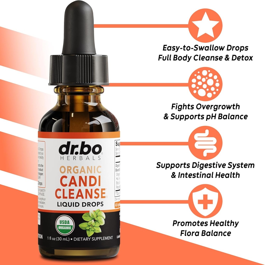 Candi Cleanse & Chlorophyll Liquid Drops - Organic Oregano Oil Drops & Liquid Chlorophyll Odor Cleanse Support - Natural Oral Gut Cleanser Detox, Internal Deodorant, Body Deodorizing Supplement 3