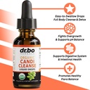 Candi Cleanse & Chlorophyll Liquid Drops - Organic Oregano Oil Drops & Liquid Chlorophyll Odor Cleanse Support - Natural Oral Gut Cleanser Detox, Internal Deodorant, Body Deodorizing Supplement 3