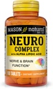 MASON NATURAL Neuro Complex with Alpha Lipoic Acid & Vitamin B12, Suitable for Vegetarians, 100 Tablets 2