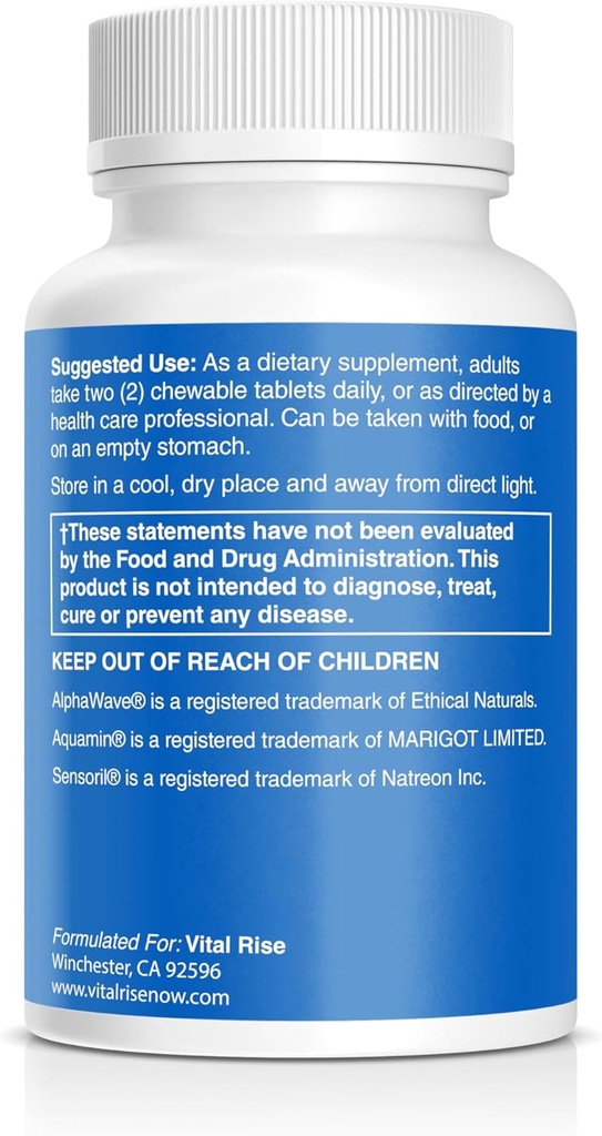 Magnesium & Ashwagandha Chewable Tablets for Adults – High Absorption Magnesium Stress Support Supplement – Gluten-Free, Vegan, Non-GMO, Grape-Flavored (60 Count) 4