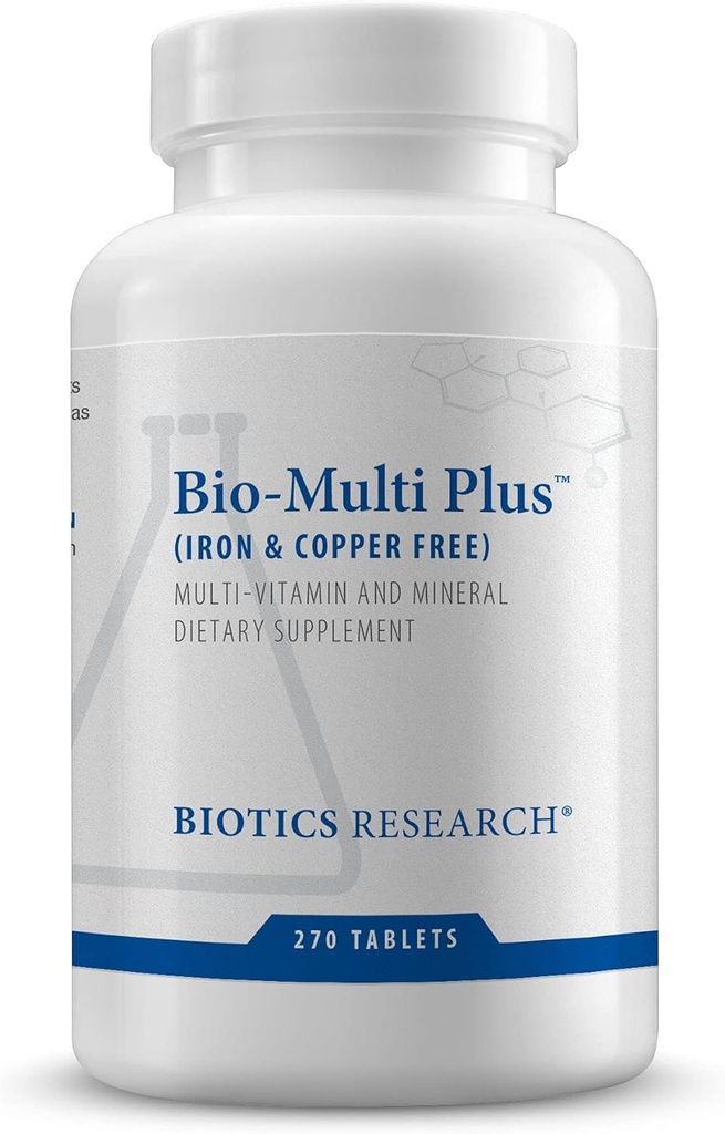 Biotics Research Bio Multi Plus Iron and Copper Free Multivitamin, Chelated Minerals, Emulsified Fat Soluble Vitamins, Iron Free, Copper Free, High antioxidants, SOD, Catalase 270 Count 2