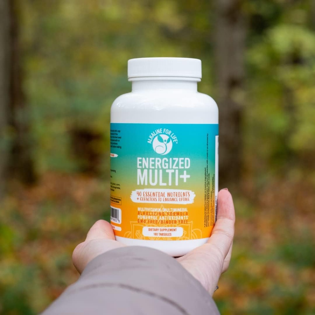 Energized Multi - Potent Multivitamin with 40 Fully Bioavailable Nutrients B Complex Vitamins, Vitamin D, Vitamin C, Vitamin K, Zinc, Quercetin, Calcium, Magnesium in Alkalizing Forms - 60 tabs 5