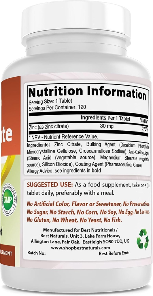 Boron 5 mg & Zinc Citrate 30 mg 3