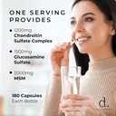 Glucosamine with Chondroitin & MSM Joint Supplement - Joint Support Supplement for Men & Women’s Mobility & Flexibility - 180 Capsules, Youthflex Glucosamine Complex, Made in The USA 5