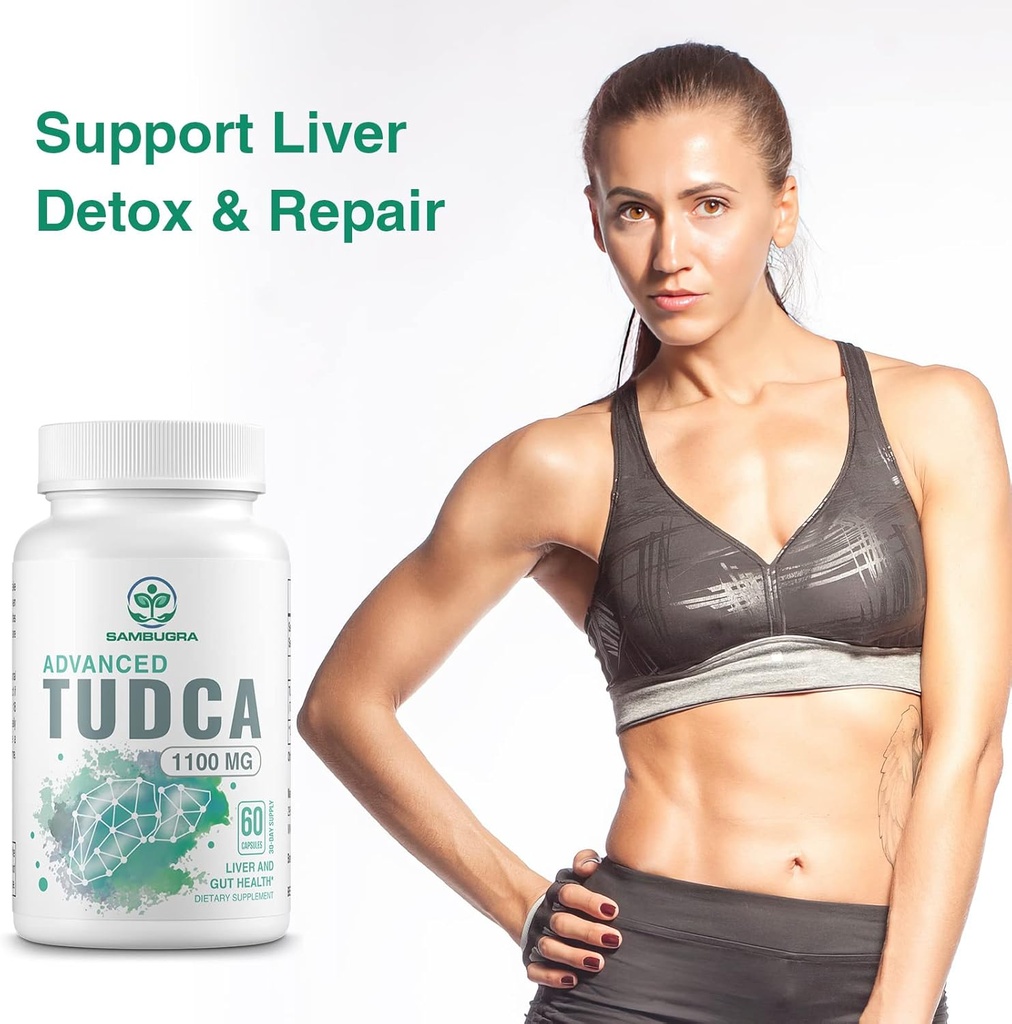 TUDCA Supplements 1100mg - Advanced Ultra Strength Bile Salt TUDCA Support, 3rd Party Tested TUDCA Liver Supplements for Liver Cleanse Detox and Repair, 360 Capsules (Pack of 6) 5