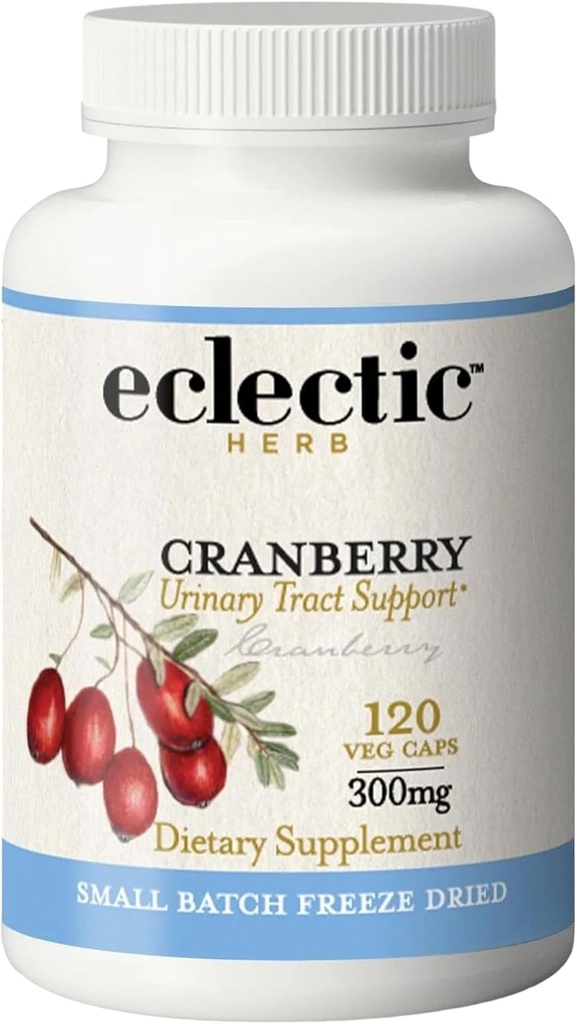 Eclectic Herb - Premium Freeze Dried Cranberry Capsules | Urinary Tract Support | Cranberry Supplement for Urinary Tract Health | Organic, Non-GMO, Vegan (120 CT | 300 mg) 2