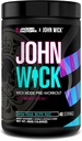Jacked Factory X John Wick - Wick Mode Pre Workout Powder - Intense Energy, Battle-Ready Focus, Unstoppable Commitment, and Sheer Will - 40 Servings, Baba Yaga Blue Raz 2