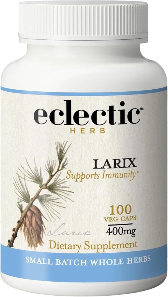 Eclectic Institute Raw Freeze-Dried Non-GMO Larix Capsules | Immune, Respiratory, and Ear Support | 100 CT (400 mg) 2