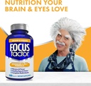 Focus Factor Adults Brain and Vision Supplement, 120 Count - Eye Vitamin, Mineral Supplement & Complete Multivitamin w/Lutein & Zeaxanthin – Brain Supplement for Focus, Concentration, Memory 6