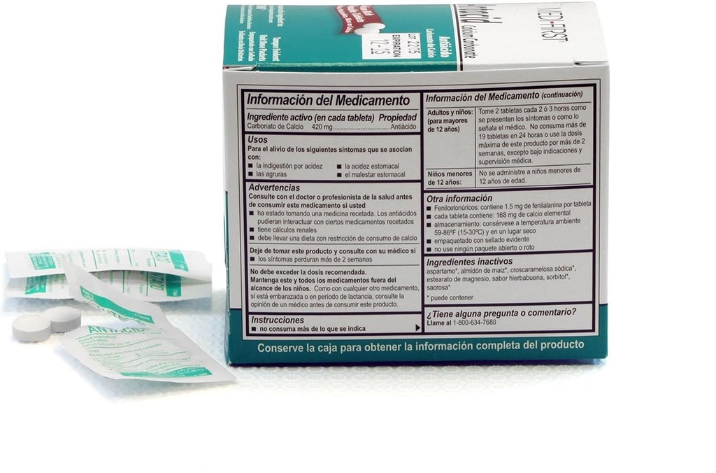 Medi-First 80233 Chewable Mint Antacid Tablets, 100 Count 3