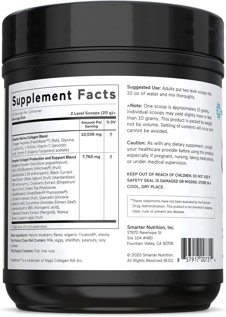 SMARTERNUTRITION Curcumin - Potency and Absorption + Smarter Skin Collagen - Triple Action Formula for Vibrant, Healthy Skin 6