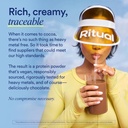 Ritual 18+ Vegan Protein Powder with BCAA: 20g Organic Pea Protein from Regenerative Farms in USA, Gluten Free, Plant Based, Sugar Free, Dairy Free, Hand-Crafted Vanilla, 1Lbs 6