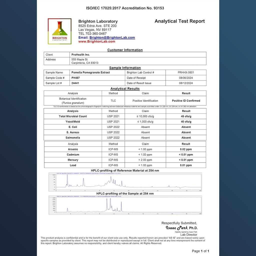 ProHealth Pomella Pomegranate Extract (500 mg, 60 Veggie Capsules) 4