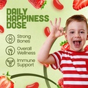 Vitamin D3 Jelly Beans - Chewable Vitamins Gummies for Kids Immune Support - Multivitamin Supplements for Bone & Joint Support - 2,000 IU Vegetarian Gummy - 120 Strawberry Flavor Beans 3