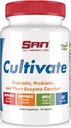 SAN's Cultivate Prebiotic-Probiotic, Multi-Strain Probiotics & Synergistic Prebiotics with Digestive Enzymes - Designed for Digestive Health, Supporting Gut Microbiome - for Women & Men, 96 Capsules 2