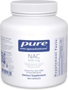 Pure Encapsulations NAC 600 mg - N-Acetyl Cysteine NAC Supplement for Lung Health & Immune Support, Liver Support & Antioxidants* - with Freeform N-Acetyl-L-Cysteine - 360 Capsules 2