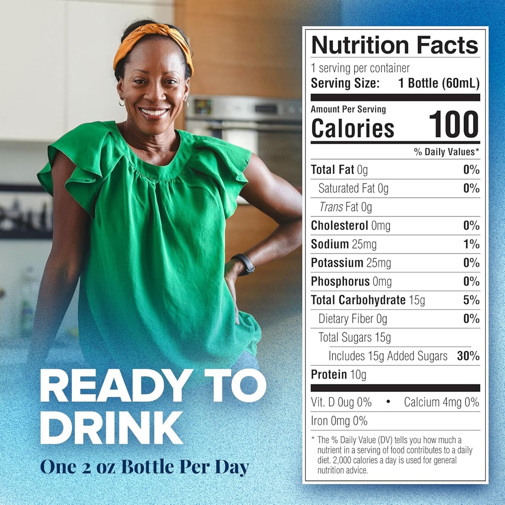 Medtrition Expedite Liquid Collagen, Peach Mango, 2 Fl Oz, Pack of 48 - Nutrition Support for General, Orthopedic & Cosmetic Surgery Recovery 3