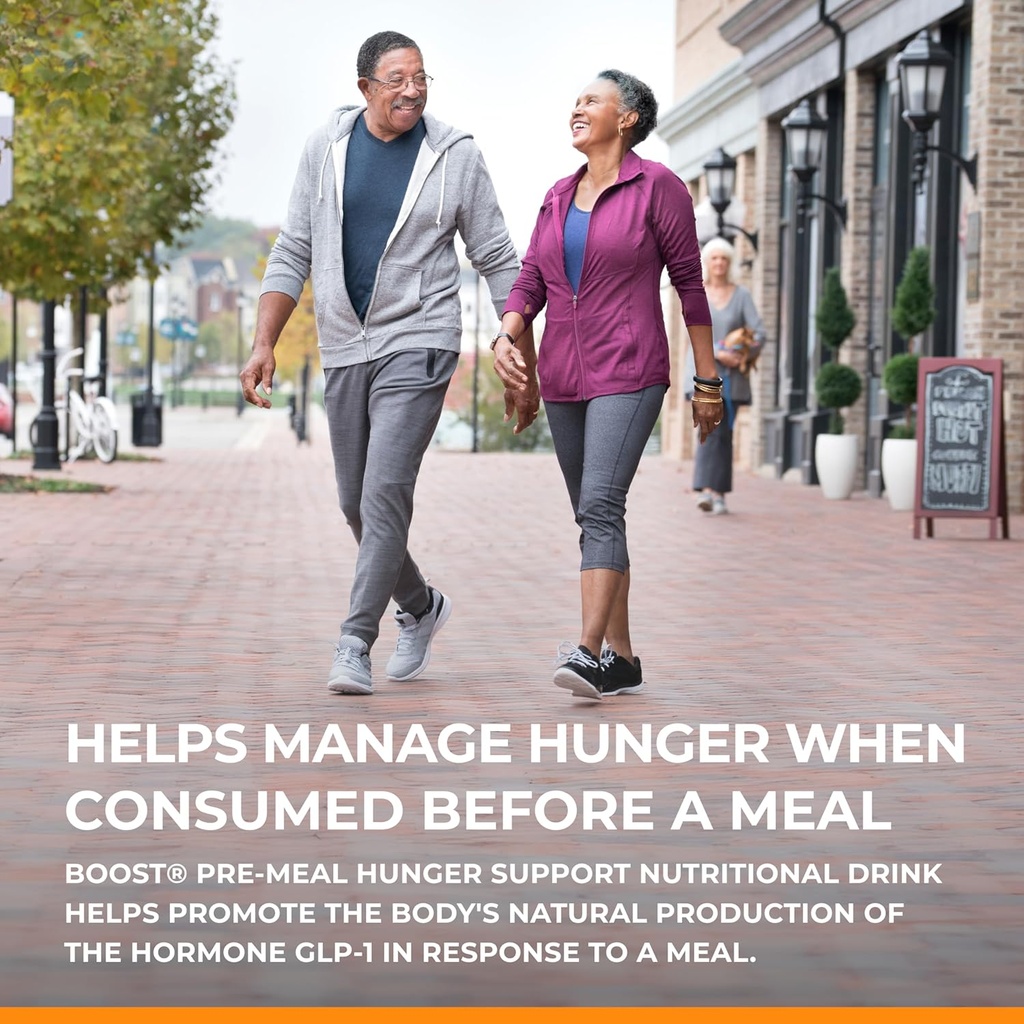BOOST Pre-Meal Hunger Support Nutritional Drink, Promotes Natural GLP-1 Response to a Meal, 10g Whey Protein, 45 Calorie, Ready-to-Drink & Fat-Free, Mocha Flavor, 4.2 FL OZ (125mL) Bottle (4 Pack) 3