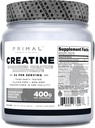 Primal Creatine Monohydrate Powder (400 Grams) | Unflavored Micronized Creatine Muscle Development Supplement for Pre-Workout & Recovery | 5g Creatine Monohydrate per Serving 3