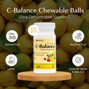 Umeken C-Balance Chewable Vitamin C Supplements, High Potency for Adults & Kids, with Citric Acid and Gamma-linolenic Acid, Vitamin C Chewables, 7.1 Ounce, 200g, 4.5 Months Supply, Pack of 2 3