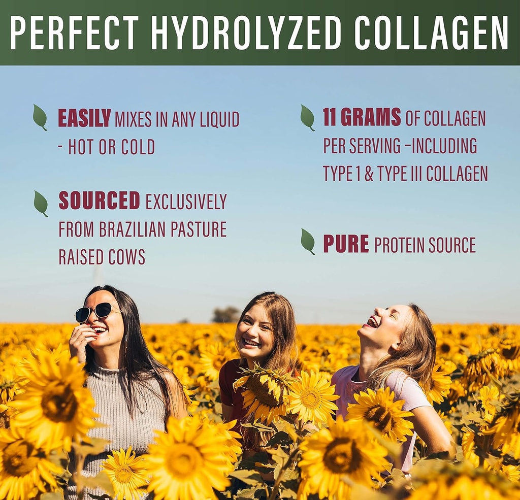 Perfect Supplements – Perfect Hydrolyzed Collagen Powder – 660g – All Natural Collagen - Brazilian Pasture Raised - Promotes Healthy Skin – 2 Pack 5