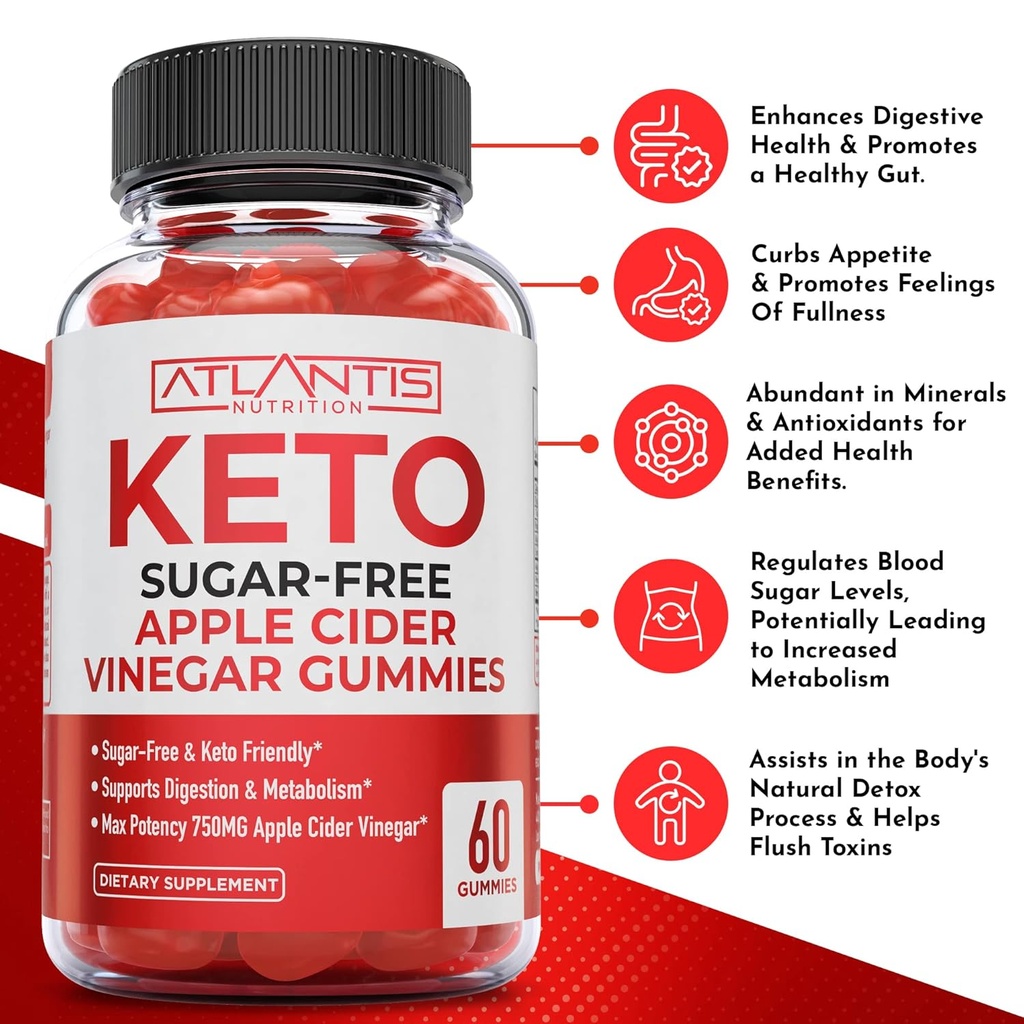 Magnesium 60 Gummies + Sugar Free Keto Apple Cider Vinegar 60 Gummies 4