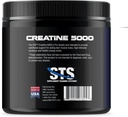 STS Creatine 300 Grams - 100% Pure Raw Creatine Monohydrate Powder, Pre-Workout, Post-Workout, Build Muscle and Stamina - 60 Servings - with Scoop 3