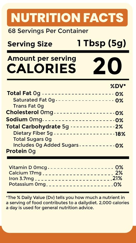 Psyllium Husk Powder- 12oz | Psyllium Husk for Baking | Cleanse Your Digestive System | Finely Ground Powder | Ideal for Baking | Non-GMO 3