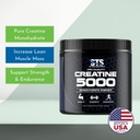 STS Creatine 300 Grams - 100% Pure Raw Creatine Monohydrate Powder, Pre-Workout, Post-Workout, Build Muscle and Stamina - 60 Servings - with Scoop 6