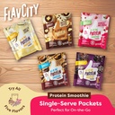FlavCity Grass Fed Whey Protein Powder - Variety Pack - 25g Protein & 10g Collagen - 5 Single Serve Packets - Made with Organic Reishi & Cordyceps - Gluten Free & No Added Sugars 4